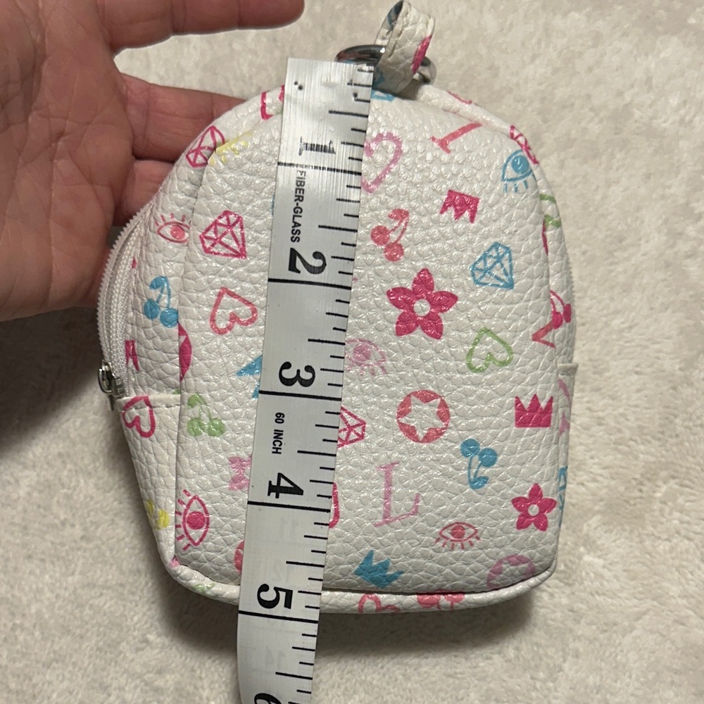 Colorful Patterned Mini Backpack Keychain - Picture 7 of 7
